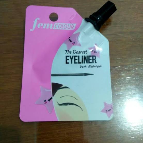 ✿ELYSABETHME✿  [ESENSES] fem aulia eyeliner liquid cair hitam sachet kuas lentur natural travel size waterproof anti luntur