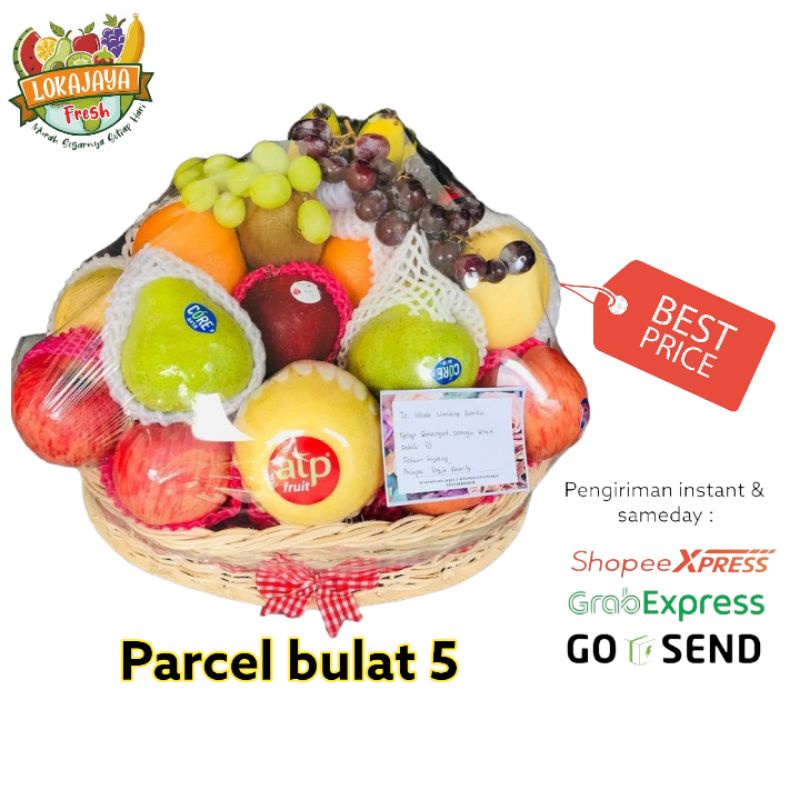 

Parcel buah bulat / Parcel Buah Segar / Hadiah / Bingkisan