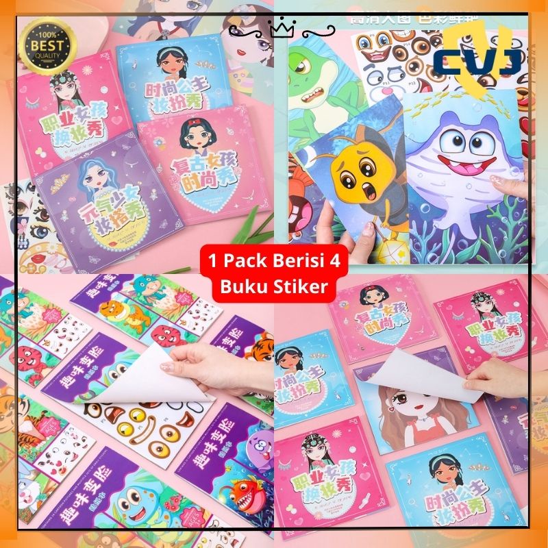 

Buku Stiker Anak /Reusable Sticker/ Sticker Activity Book Stikerbook Mainan Edukasi Anak CVJ