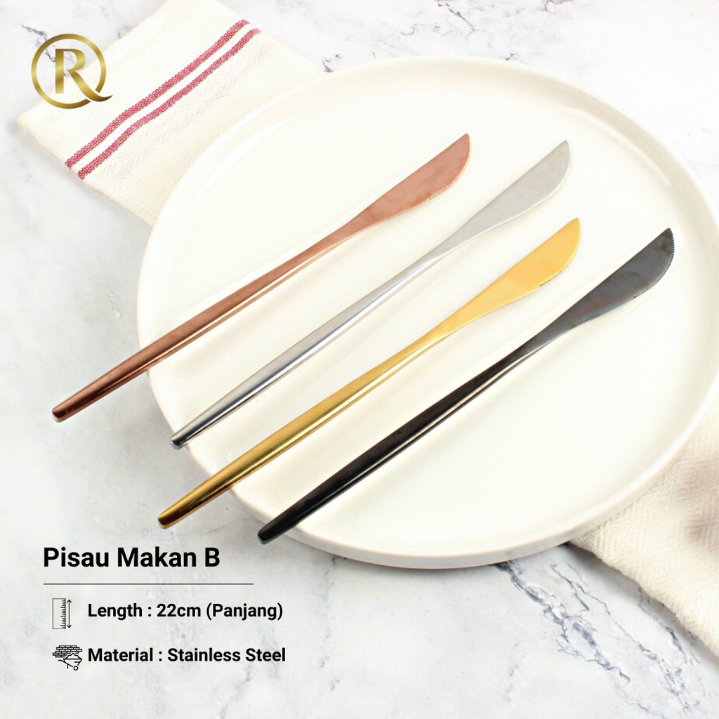 Pisau Makan B Stainless Steel 22cm