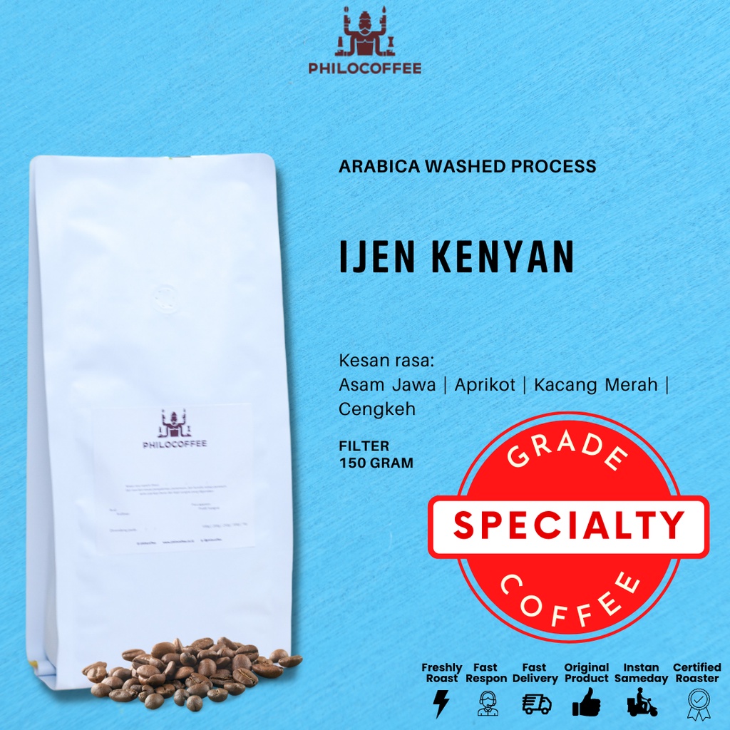 

Biji Kopi Arabika Ijen Kenyan 150g