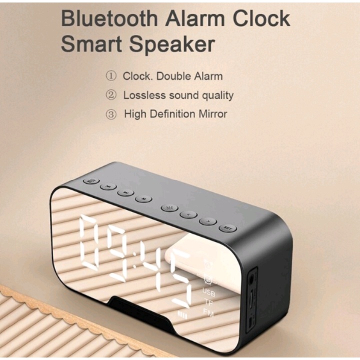 S7 Speaker Bluetooth Alarm Clock Wireless