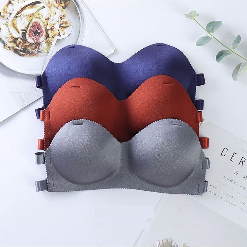 AccStore008 Bra Kemben Wanita Sexy Backless Bra Kemben Pendek Tanpa Kawat