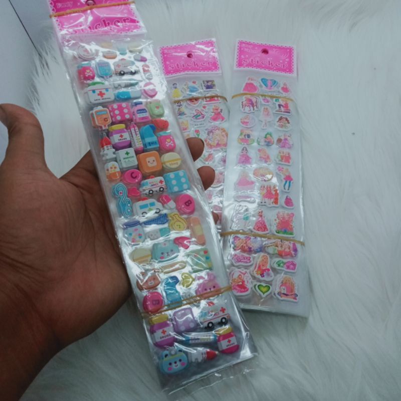 

20 Pcs Stiker Timbul Model Py 64 Mix Motif