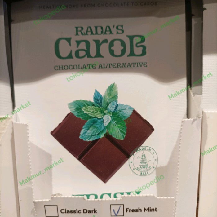 

rada's carob fresh mint 50gr