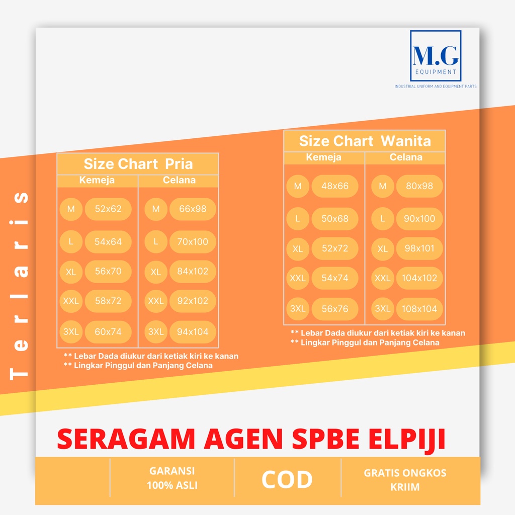 Seragam Operator Elpiji SPBE  + Topi Lengan Panjang
