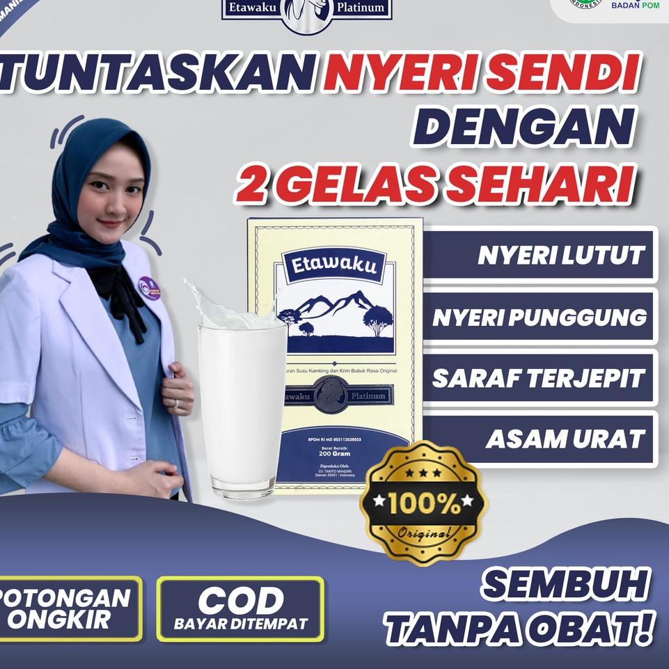 

❤[PROMO MURAH!!!]❤ Etawaku platinum - Susu Etawaku platinum Original 3X Ampuh Atasi Masalah Sendi dan Tulang / Susu Kesehatan Ampuh atasi pernapasan dan asma / untuk sendi dan tulang / Mengobati kolestrol tinggi menjadi rendah / Dengkul kopong Terlaris!