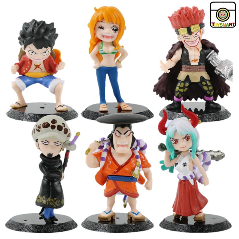 Action Figure One Piece Set Luffy Robin yamato kozuki Anime