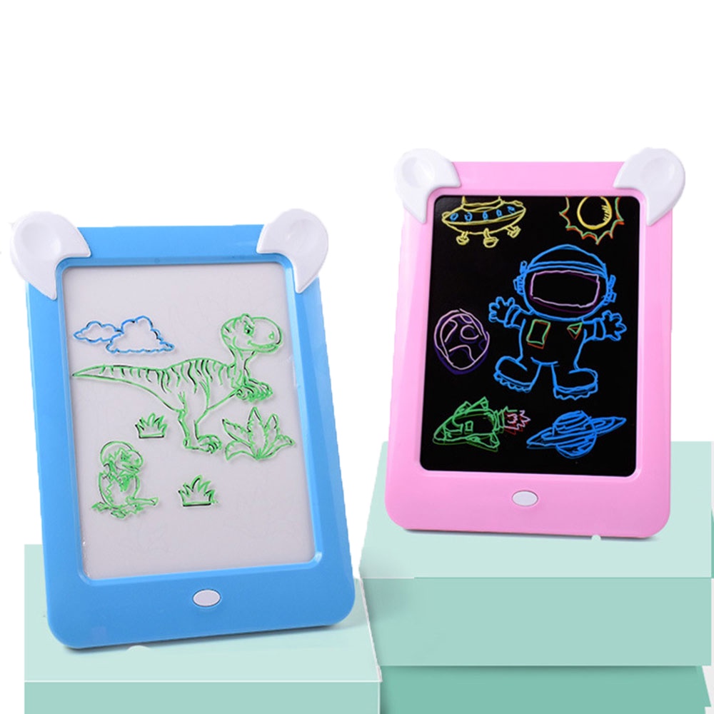 Magic Board Drawing LED | Ajaib | Papan Gambar | Papan Tulis Anak Anak Magnetic | Edukasi | Magnet