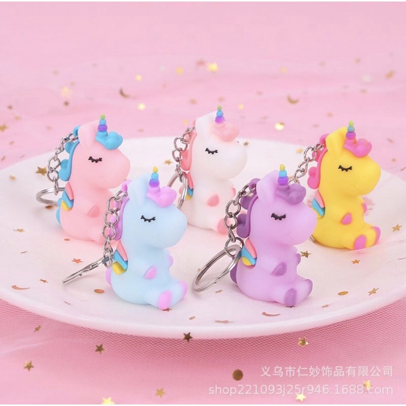 GANTUNGAN KUNCI UNICORN (DUDUK) / GANTUNGAN KUNCI UNICORN LUCU / GANTUNGAN KUNCI LUCU