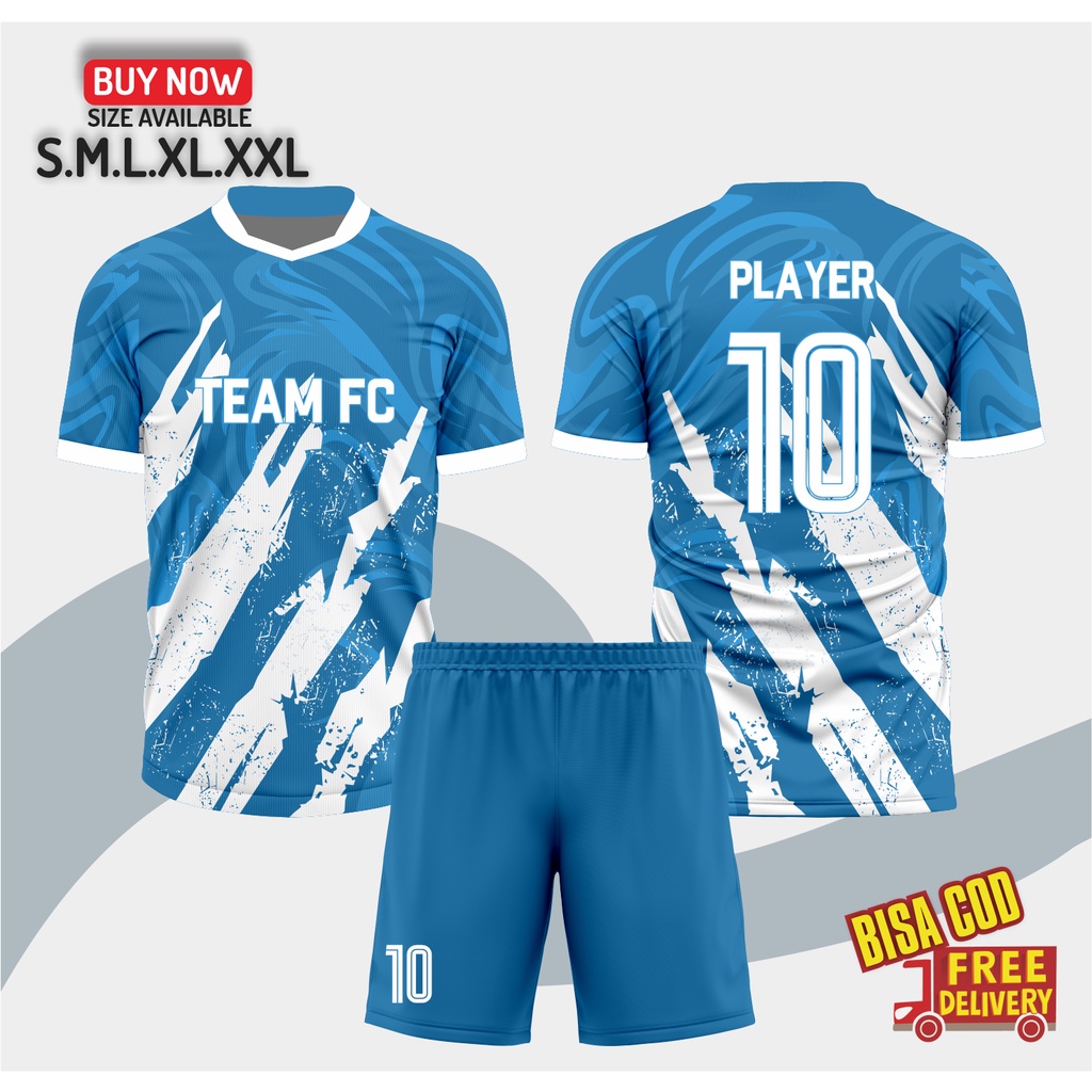 Baju Jersey Jersi,Jersy Sepak Bola Stelan /Futsal VOLLY Custom Full Printing Bisa Satuan