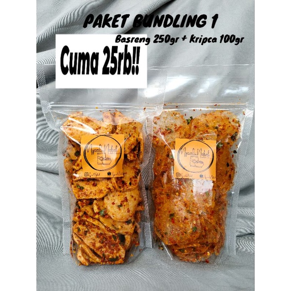 

BUNDLING 1 BASRENG dan KRIPCA Pedas Daun Jeruk