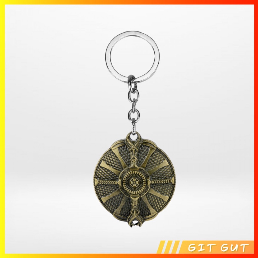 Keychain Gantungan Kunci God of war Kratos Guardian Shield