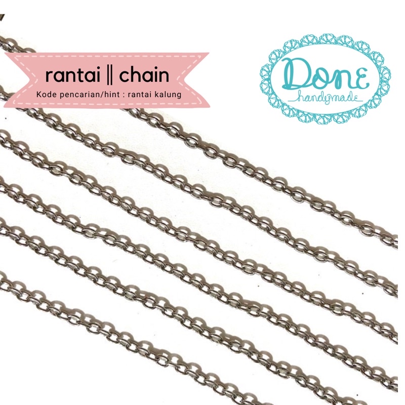 Rantai kalung rante kalung murah bahan kerajinan tangan