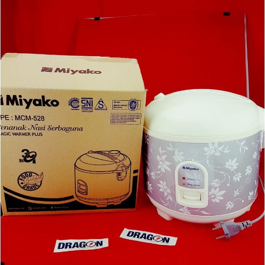 MIYAKO RICE COOKER / MAGIC COM MCM 528 sb / MCM-528 / MCM 508 SBC (1,8 L) GARANSI RESMI - Silver