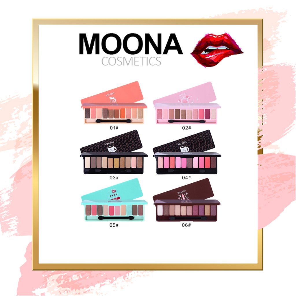 Lameila Eyeshadow Play Color Eyes Pallet Makeup Anti Air dan Tahan Lama