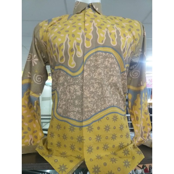 Batik Pria Lengan Panjang Pendek Lemon Ori NH