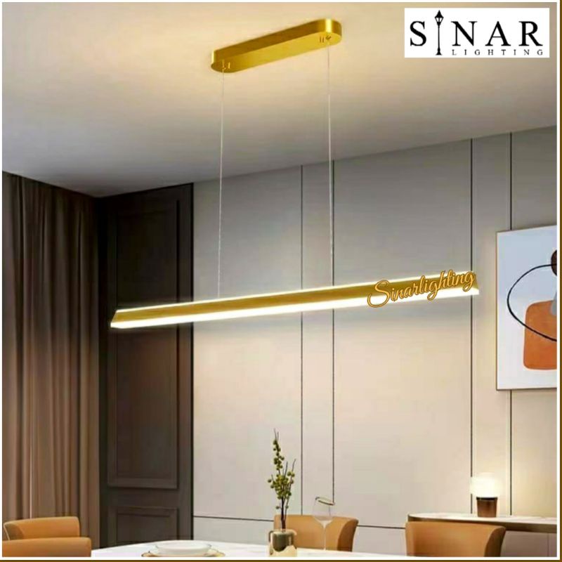 Lampu gantung Gold minimalis meja makan M5661