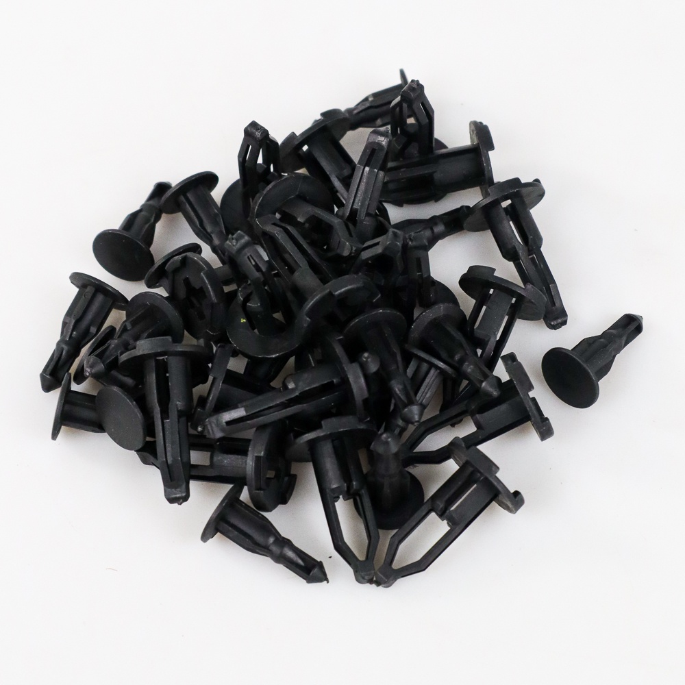 Klip Kancing Plastic Car Buckle Rivet 17.86 x 8.5 mm 20 PCS - Black - OMRSLSBK