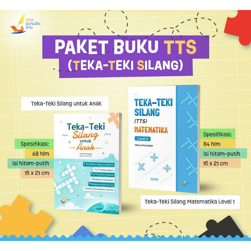 TEKA-TEKI SILANG (TTS) UNTUK ANAK DAN TEKA TEKI MATEMATIKA LEVEL 1