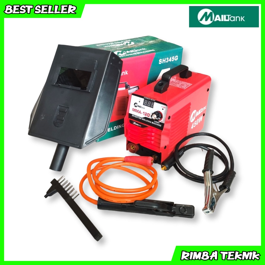 PROMO!!! Paket Tukang Las Mesin Las MAILTANK SH-345G Inverter Wedling Digital Mesin Gerinda Tangan 4 Inch Angle Grinder Mailtank SH-01