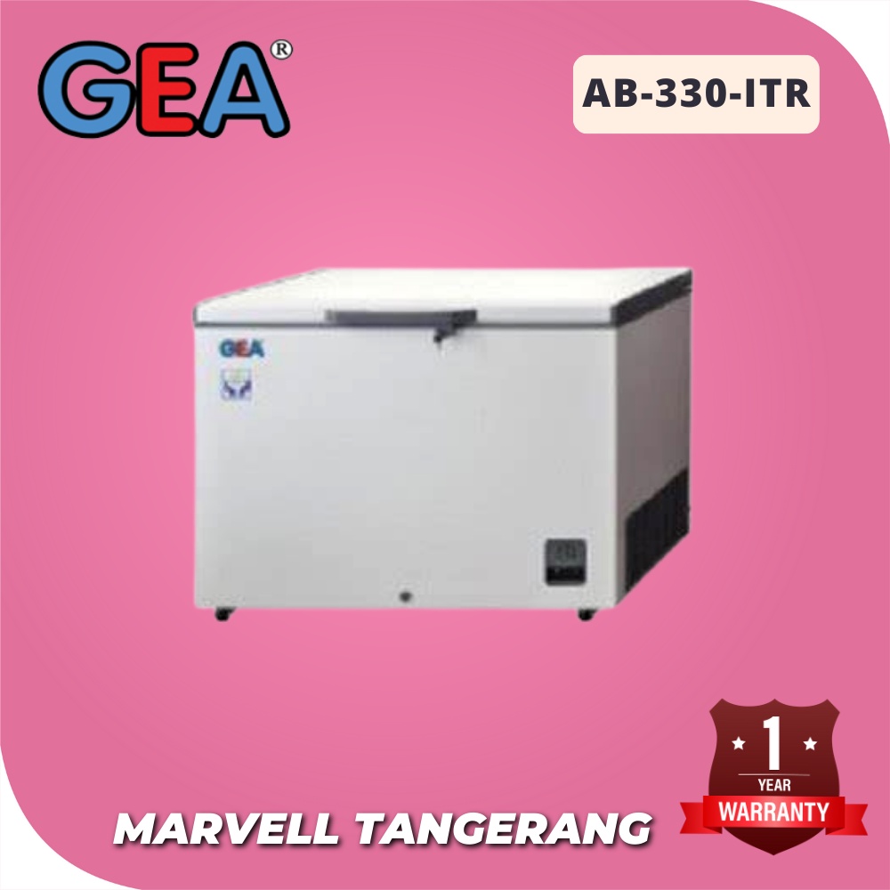 CHEST FREEZER INVERTER GEA AB-330-ITR KULKAS BOX HEMAT LISTRIK