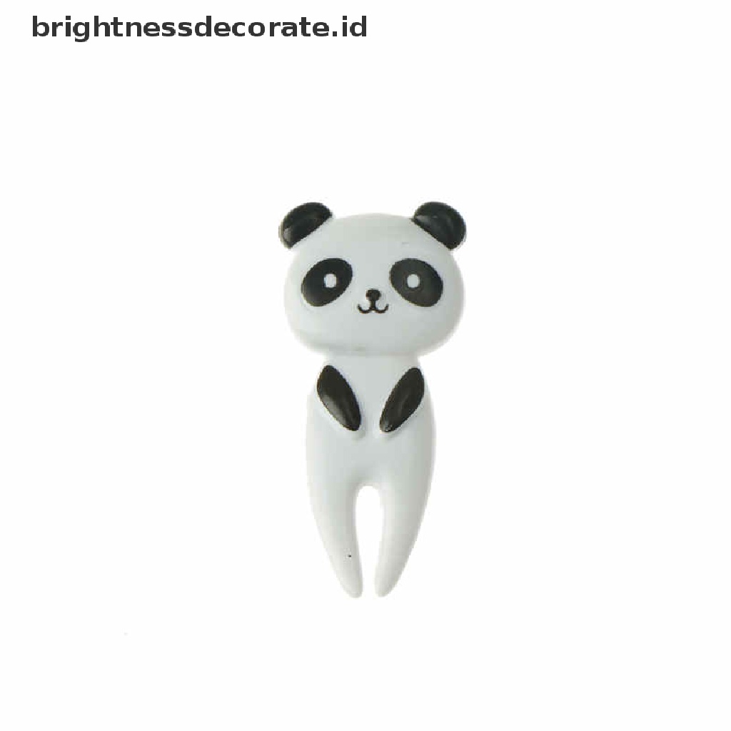 [Birth] 10pcs/set Anak Hewan Kartun Buah Garpu Tanda Tusuk Gigi Buah Bento Lunch Decor [ID]
