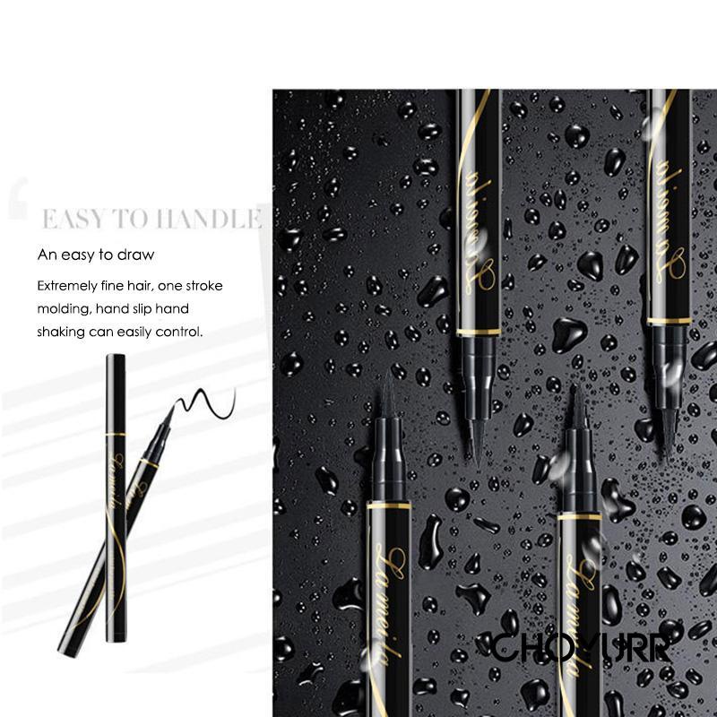 【COD】Eyeliner Lasting Sweatproof Waterproof Tahan Lama Riasan Mata Besar Pensil Eyeliner Kepala Lembut -CH