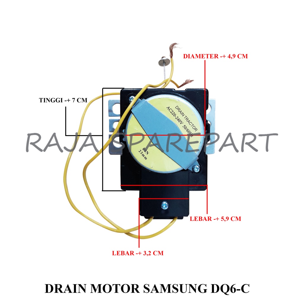 Drain Motor/Motor Pembuangan Air Mesin Cuci Samsung DQ6-C (DMDQ6)