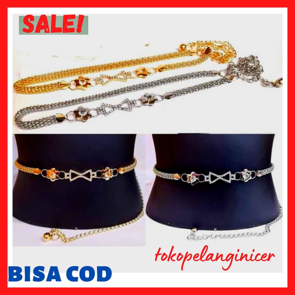 ikat pinggang Rante wanita terlaris/ikat pinggang belt rantai/ikat pinggang rante COD