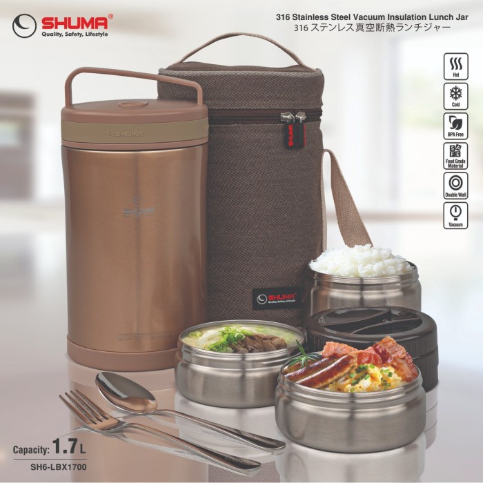 Rant Lunch Box Shuma 1500 Ml Kotak Makan Siang Hot And Cold Food