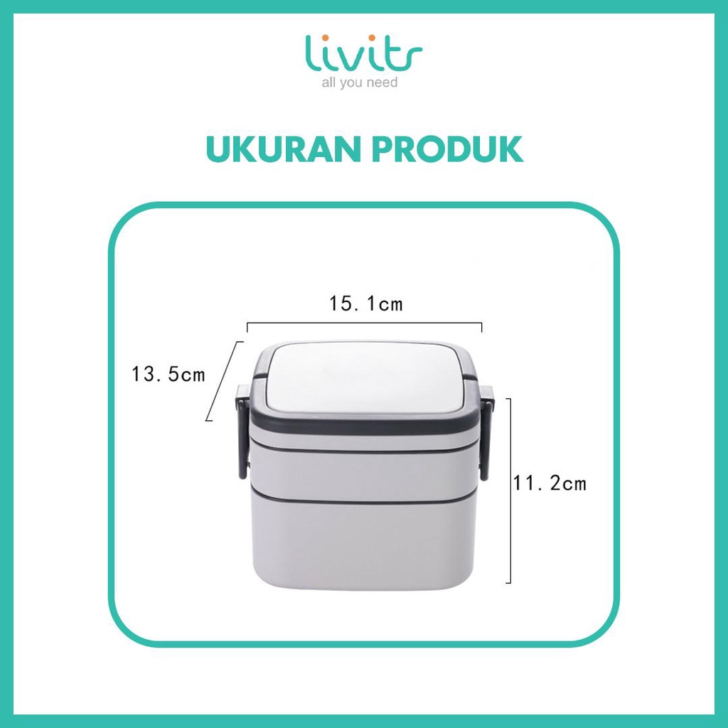 2IN1 KOTAK MAKAN SET !!! Lunch Box I Tempat Kotak Makan I Lunch Box