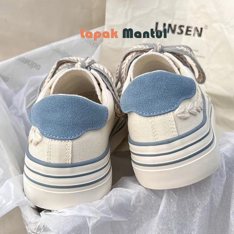 LM-0258 Sepatu Wanita Canvas Original Sepatu Sneakers Kanvas Wanita Elegan Fashion Terbaru Quality Premium