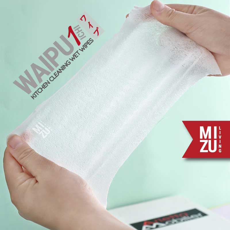 MIZU WAIPU-ICHI Kitchen Cleaning Wet Wipes Tissue Basah Lap Dapur Kompor Tisu Anti Minyak