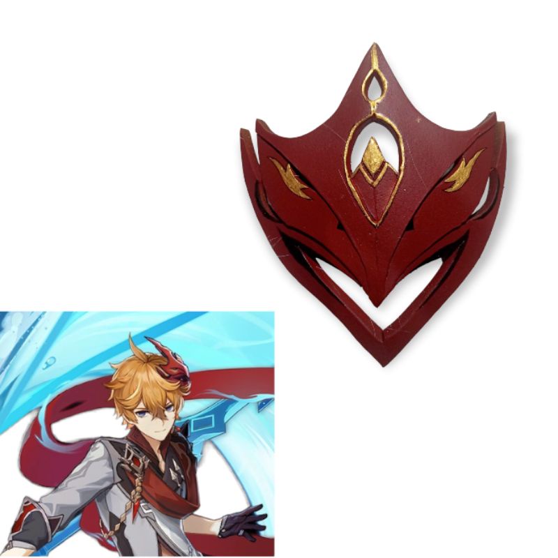 Topeng Childe Genshin Impact/ Tartaglia Mask/ Liyue Cosplay