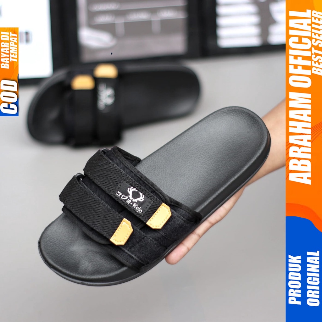 Sandal Slide Pria Slop Sendal Selop Ringan Distro Abraham