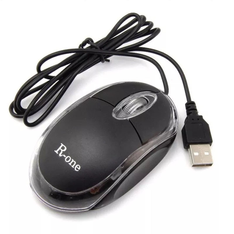 MOUSE USB R-ONE WIRED USB KABEL MINI MOUSE MURAH OPTIK M101