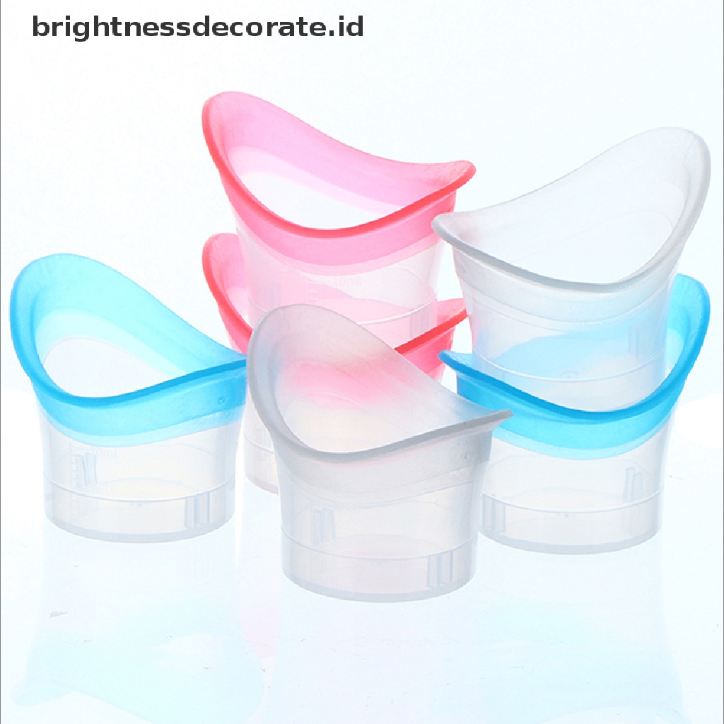 [Birth] 2pcs Eyewash Cup Silicone Resuable Lembut Mata Mandi Cangkir Cuci Mata Gelas [ID]