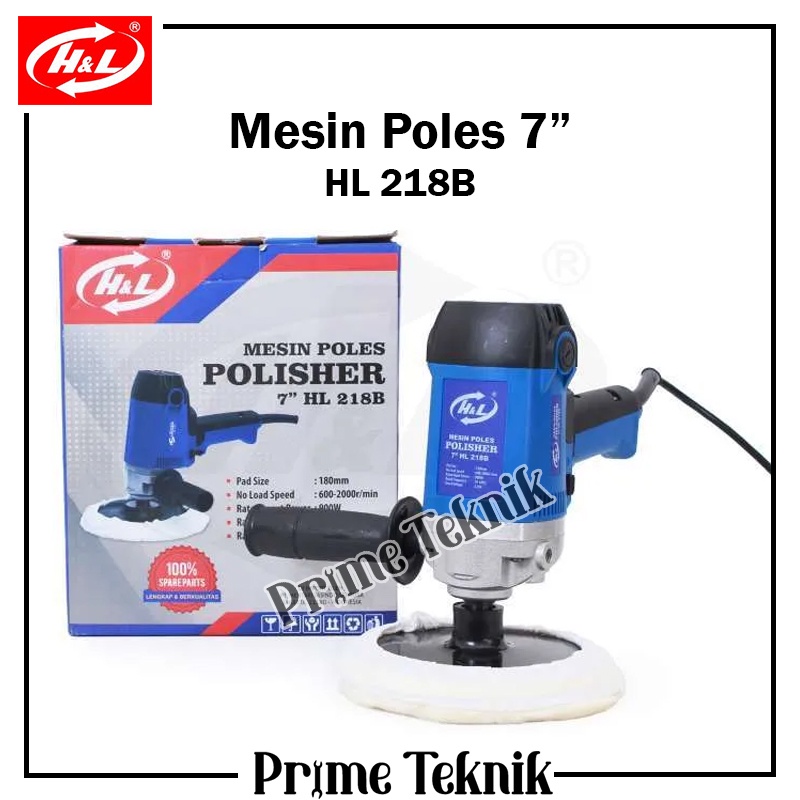 Gun Polisher 7"  HL218B H&L Mesin Poles Mobil & Motor HL 218B