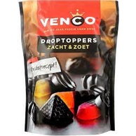 

Permen Venco Droptoppers Zacht & Zoet Licorice 265 Gram