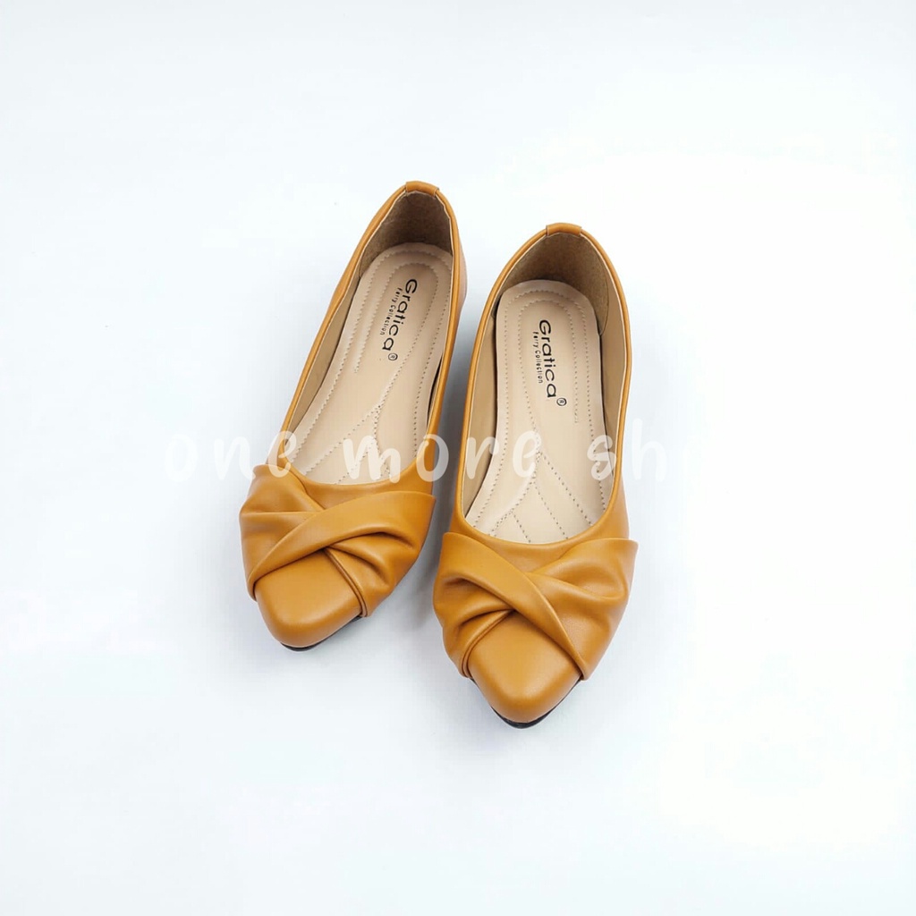 Sepatu Wanita Lancip silang rempel aw012