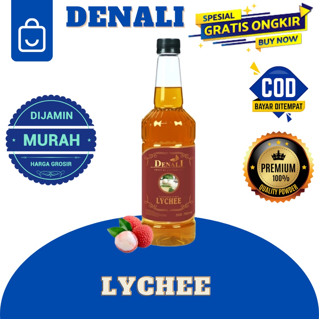 

DENALI SYRUP LYCHEE SIRUP RASA LECI KEKINIAN