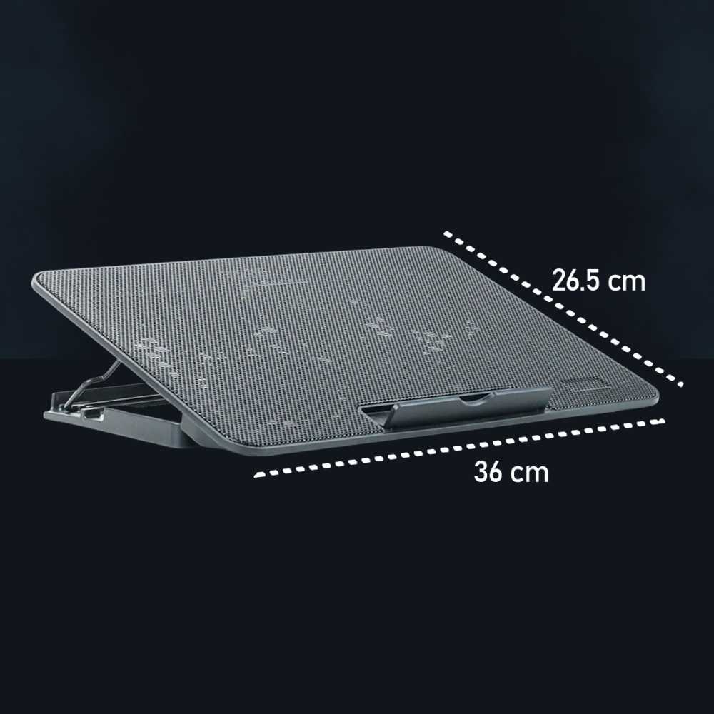 Coolingpad Laptop 14inch 6 Fan Adjustable Speed - Notebook Cooling Pad Laptop Ultra Thin Cooler 6 Fan - Pendingin Laptop - Coolingfan