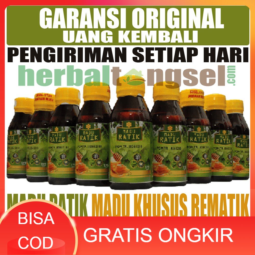 [BISA COD] Madu Ratik Herbal Original Atasi Rematik Kesemutan Nyeri Otot Pegal Pegal Lutut Kaku Nyer