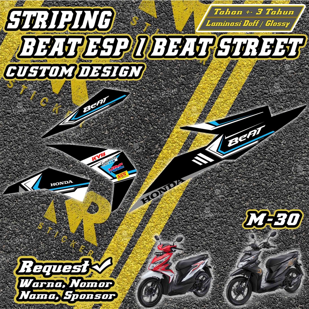 Stiker Striping Beat Esp / Beat Street custom desain sticker beat sticker beat street | M30 | KR STI