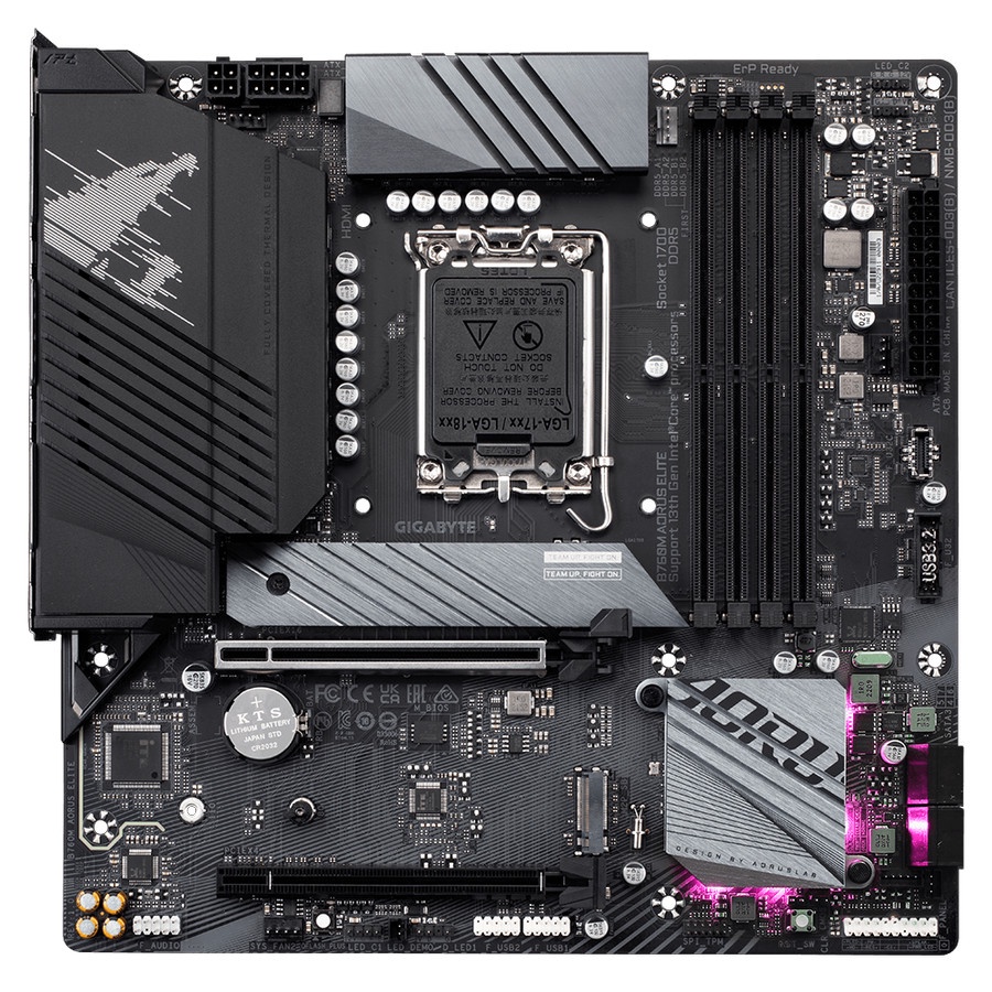 Gigabyte B760M Aorus Elite (LGA1700, B760, DDR5, USB3.2 Type-C, SATA3)