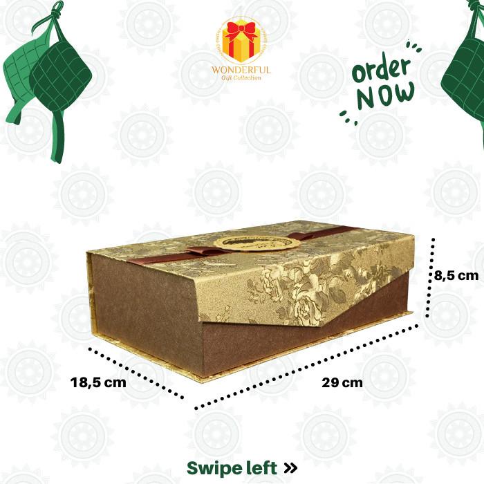 

Hardbox Hampers Lebaran Magnet Pita Coklat Premium 28X18X8 L027B 098