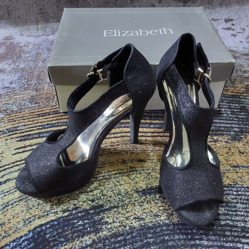Elizabeth heels / Heel's / alas kaki / sepatu sendal /heel's pesta
