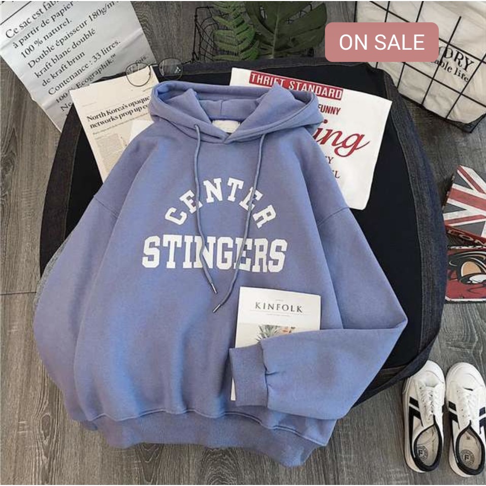 CENTER STINGER Sweater Hoodie Trendy II CENTER STINGER Jumper Hoodie II Sweter Oblong Topi Sz M - XL Anak &amp; Dewasa ( Pria &amp; Wanita )