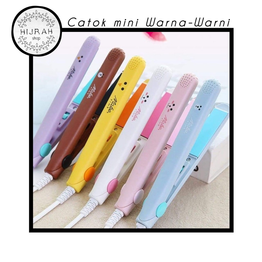 Catok Mini Karakter Catok Rambut 2in1 Pelurus Keriting Rambut 2 in 1